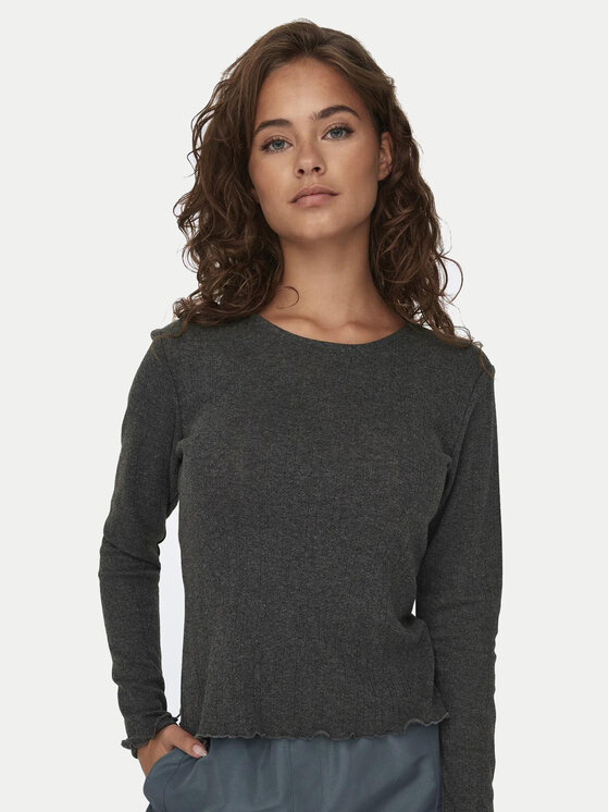 ONLY ONLY Μπλουζάκι Carlotta 15291987 Γκρι Regular Fit