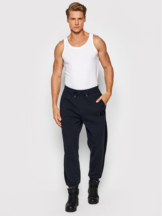 Armani Exchange Armani Exchange Teplákové kalhoty 6KZPFR ZJ6LZ 4520 Tmavomodrá Regular Fit