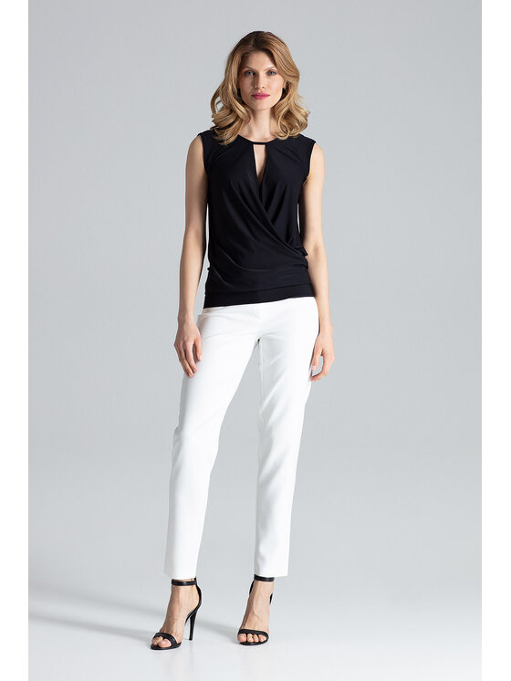 FIGL FIGL Blúzka M337 Čierna Regular Fit