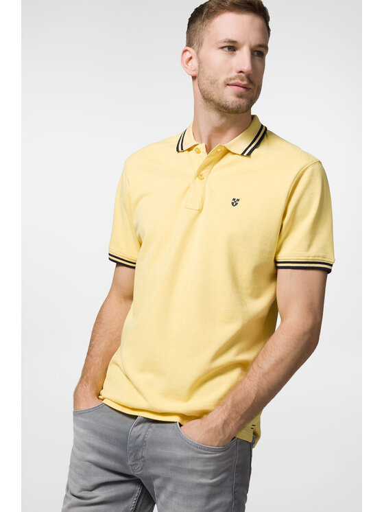 Próchnik Próchnik Polo PM 2 PO073123000009 Żółty Slim Fit