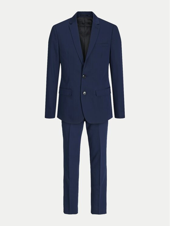 Jack & Jones Junior Jack & Jones Junior Garnitur Solar 12198318 Granatowy Super Slim Fit