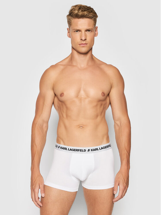 KARL LAGERFELD KARL LAGERFELD Boxershorts-Set Logo Trunks 211M2102 Weiß