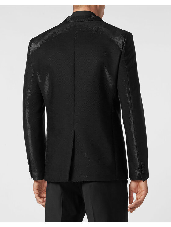 PHILIPP PLEIN PHILIPP PLEIN Marynarka 583 Czarny Fitted Fit