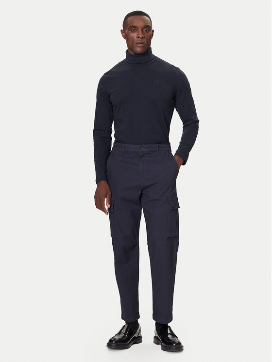KARL LAGERFELD KARL LAGERFELD Rollkragenpullover 755023 554226 Dunkelblau Regular Fit
