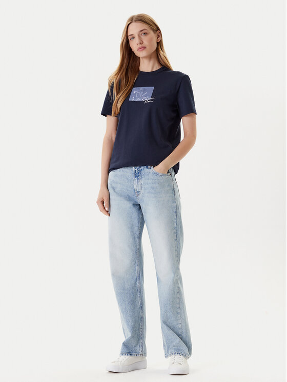 Calvin Klein Jeans Calvin Klein Jeans Džínsy Signature 90s LV147C700G Modrá Straight Fit