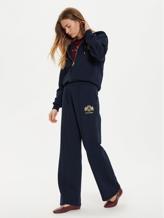 Tommy Hilfiger Tommy Hilfiger Melegítő alsó Varsity WW0WW43862 Sötétkék Regular Fit