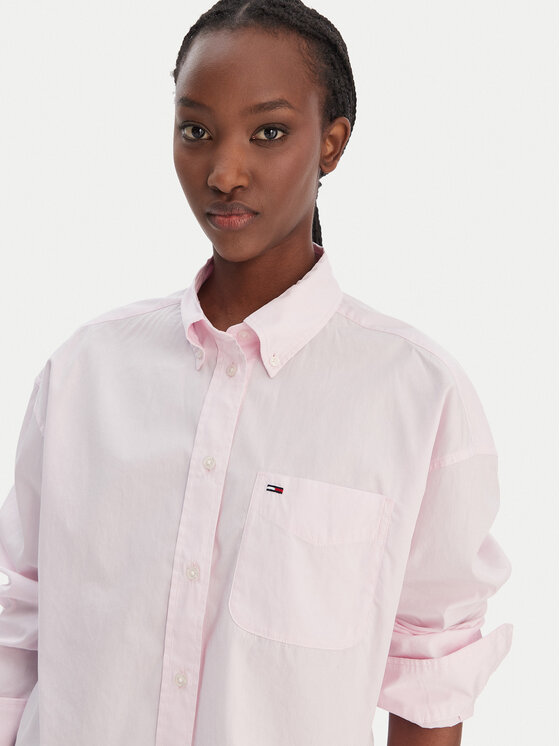 Tommy Jeans Tommy Jeans Риза DW0DW22766 Розов Regular Fit