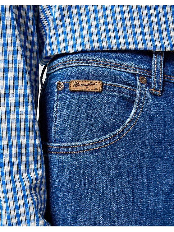 Wrangler Wrangler Jeansy TEXAS SLIM Niebieski Slim Fit