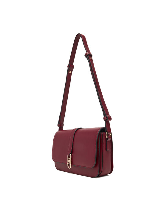 Tommy Hilfiger Tommy Hilfiger Дамска чанта Th Libre Flap Crossover AW0AW17723 Бордо