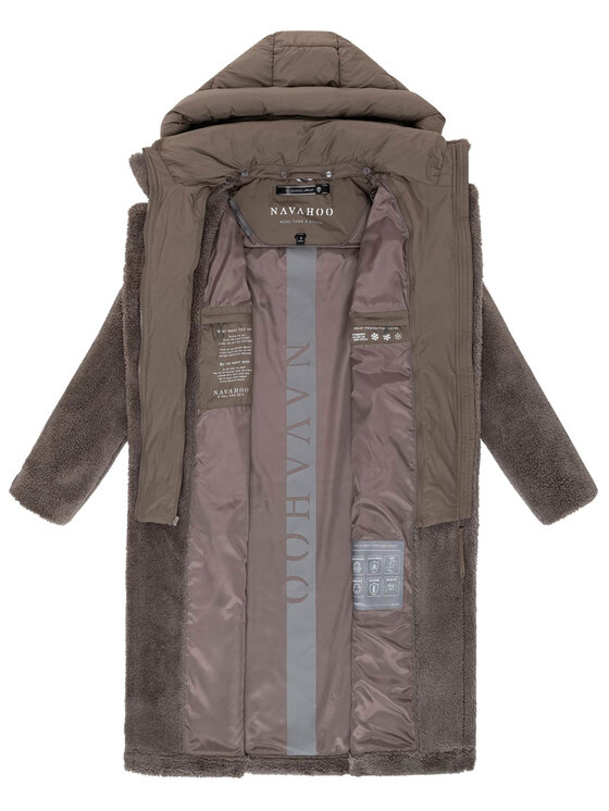 Navahoo Navahoo Kurtka zimowa Teddyzauber Brązowy Regular Fit