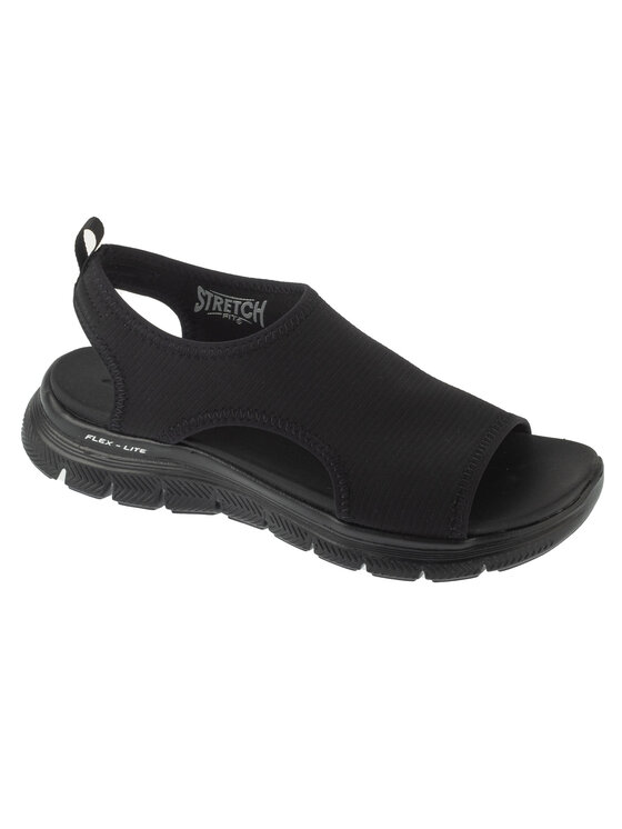 Sandały, rozmiar 40, Czarne, Skechers Flex Appeal 4.0 - Moon Lines