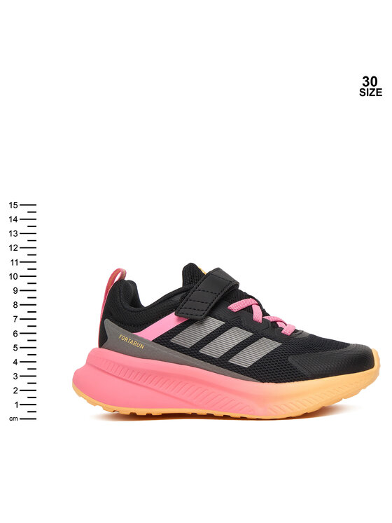 adidas adidas Sneakersy Fortarun 4.0 El C JR9831 Czarny