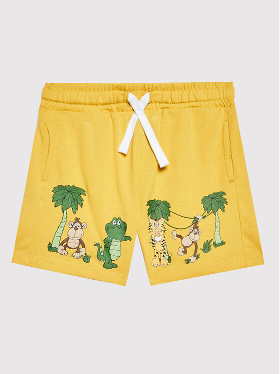 United Colors Of Benetton United Colors Of Benetton Sportshorts 3BL0G900F Gelb Regular Fit