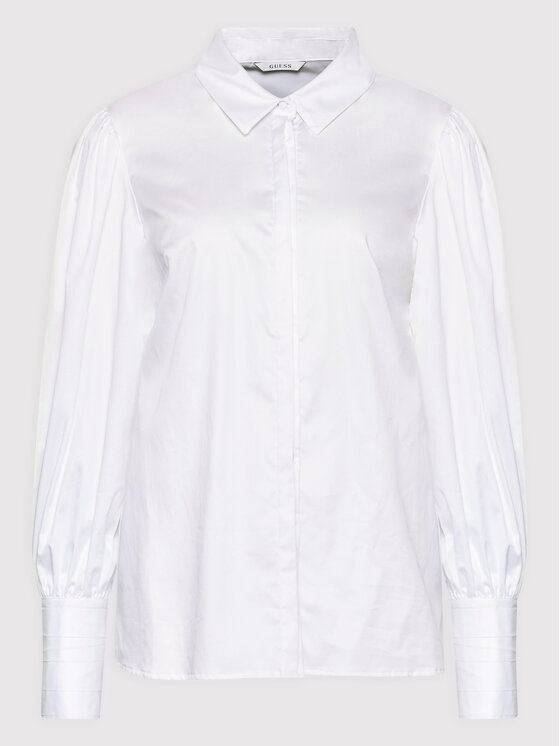Guess Guess Πουκάμισο W2YH70 WAF10 Λευκό Regular Fit