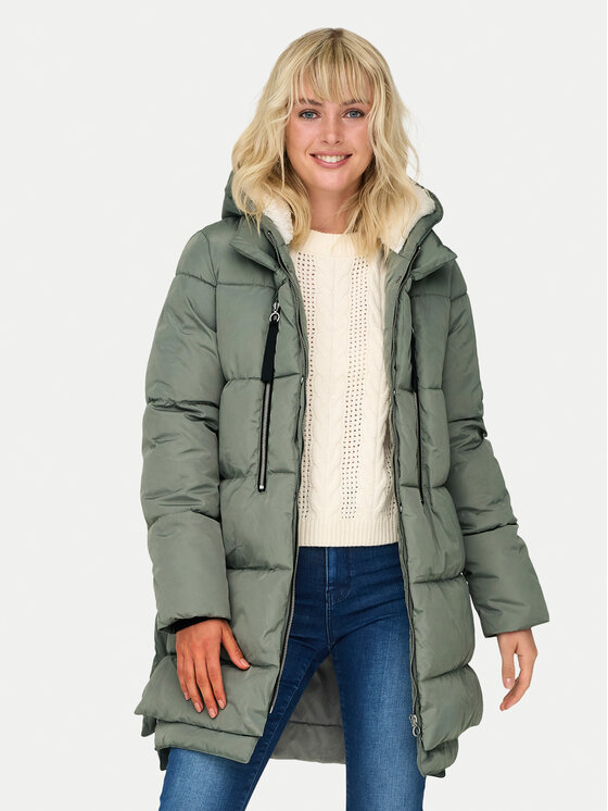 ONLY ONLY Kurtka zimowa New Nora 15304792 Zielony Regular Fit