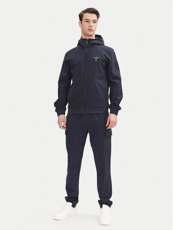 Aeronautica Militare Aeronautica Militare Kurtka przejściowa 251AF497F559 Granatowy Regular Fit