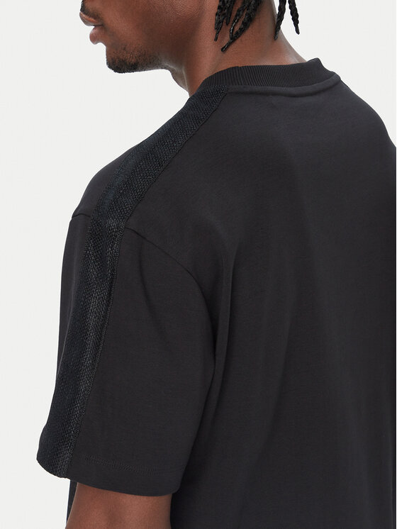 HUGO HUGO Tricou Deryk 50567940 Negru Regular Fit