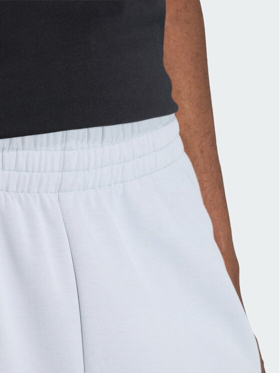 adidas adidas Spodnie materiałowe Soft Lux Straight Szary Loose Fit