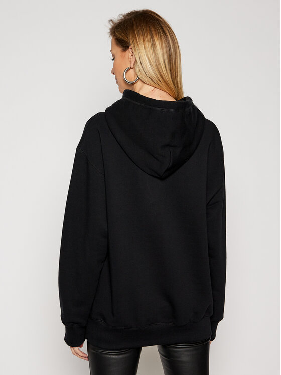 PLNY LALA PLNY LALA Bluza Prima PL-BL-OO-00082 Czarny Goodie Fit