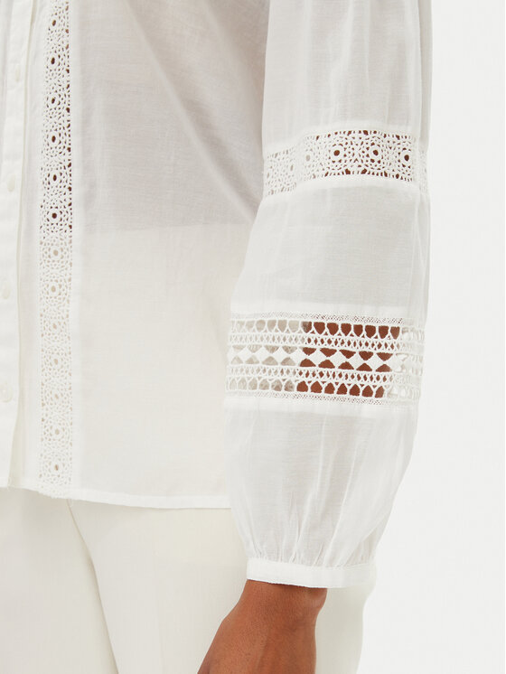 Gaudi Gaudi Camicia 511FD45028 Écru Regular Fit