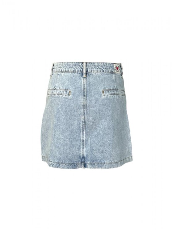 LILI SIDONIO LILI SIDONIO Spódnica mini elf967de Turkusowy Regular Fit