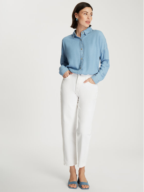 Cross Jeans Cross Jeans Jeansy C 4852-005 Biały