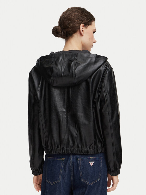 Calvin Klein Jeans Calvin Klein Jeans Dirbtinės odos striukė LV047G516G Juoda Regular Fit