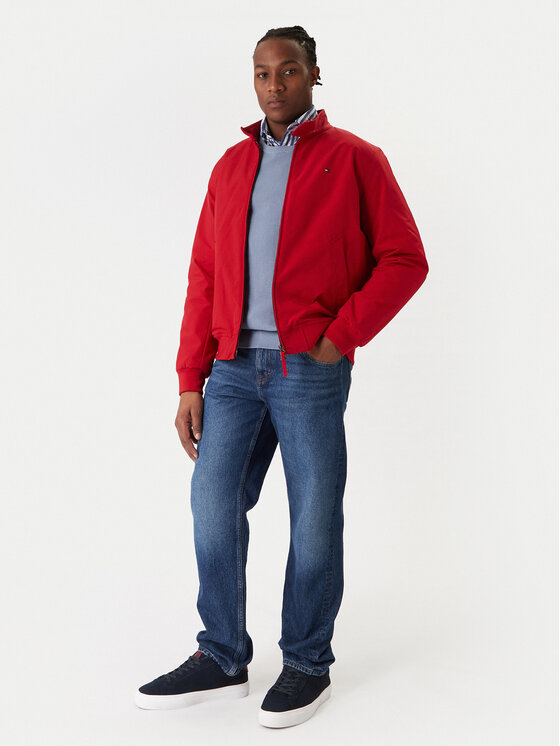 Tommy Hilfiger Tommy Hilfiger Prehodna jakna Harrington MW0MW37647 Rdeča Regular Fit