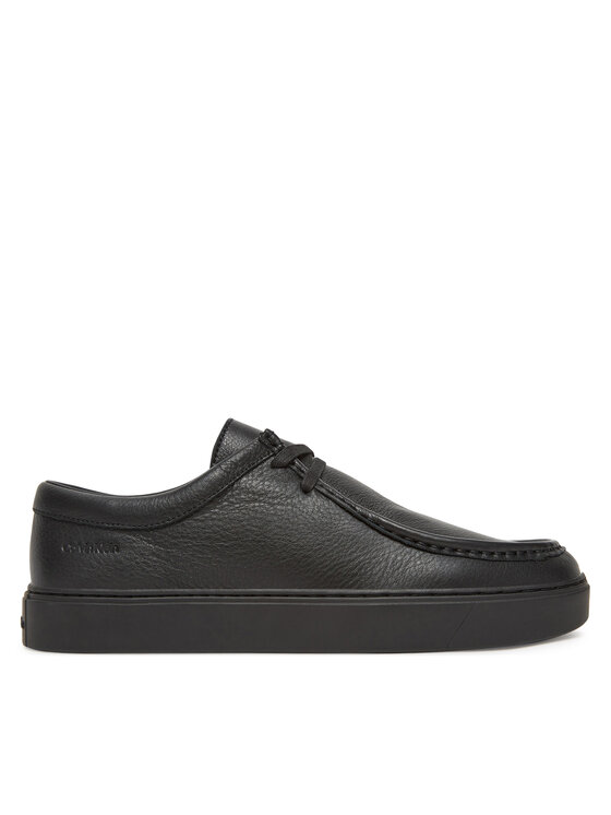 Pantofi Calvin Klein Hybrid Apron Lace Up Lth HM0HM01893 Negru