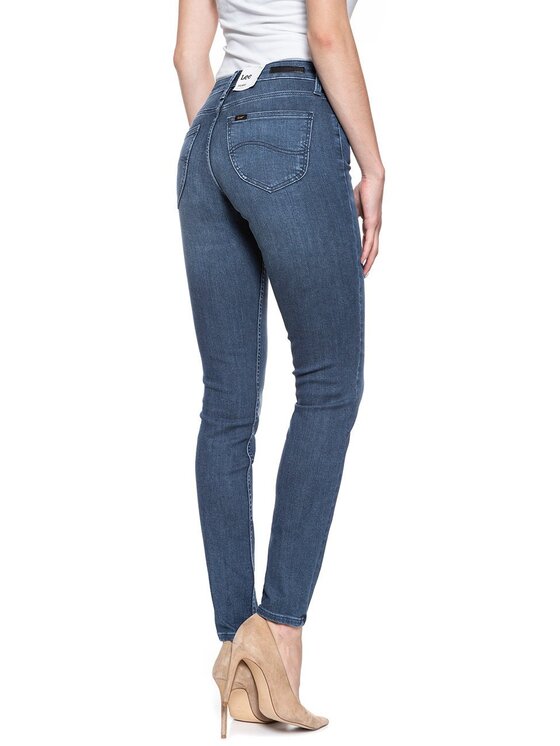 Lee Lee Jeansy SCARLETT Niebieski Skinny Fit