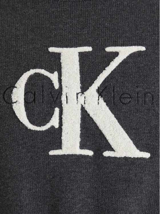 Calvin Klein Jeans Calvin Klein Jeans Sweter Chunky LV044E306G Szary Regular Fit