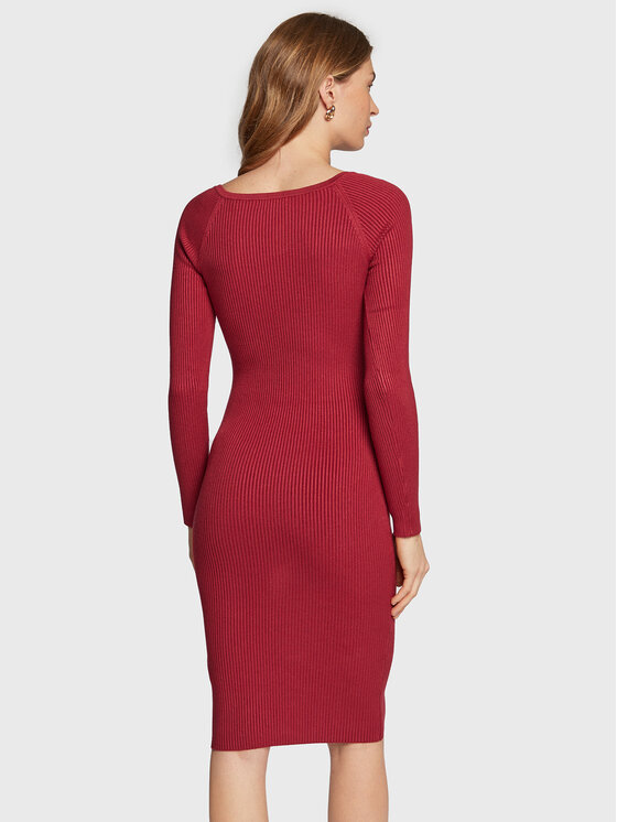 Vestito di maglia Bodycon W2BK55 Z2YJ2 Bordeaux
