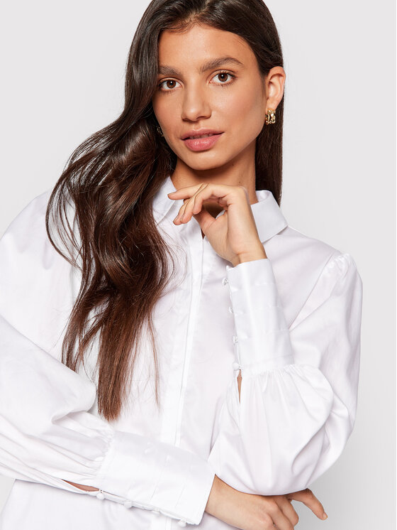 Guess Guess Hemd W2YH70 WAF10 Weiß Regular Fit