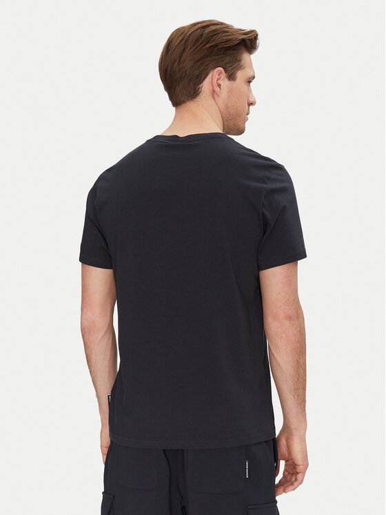 Moose Knuckles Moose Knuckles T-Shirt Duluth M15MT759 Granatowy Regular Fit