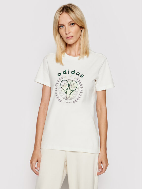 T-shirt Tennis Luxe Graphic Tee H56455 Bianco