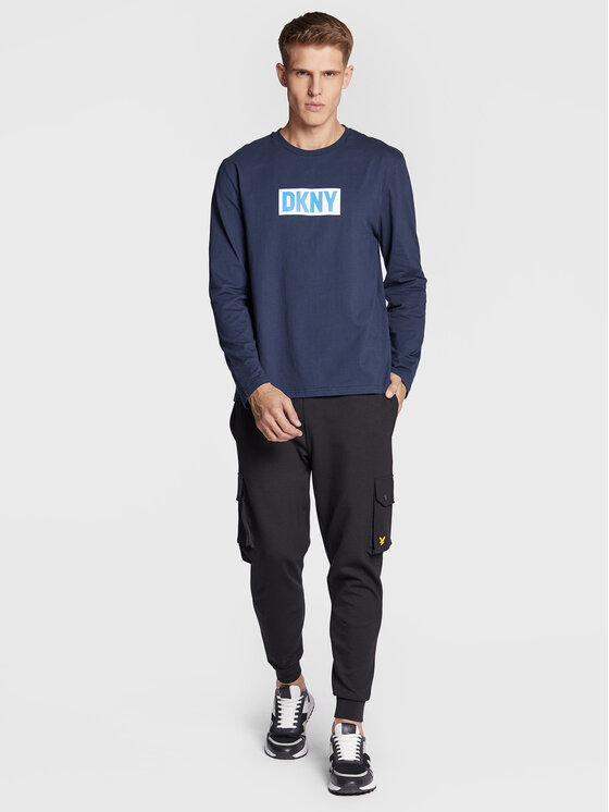 Longsleeve N5_6877_DKY Blu scuro Regular Fit