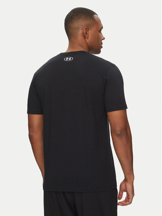 Under Armour Футболка Stacked Logo SS 6000211 Чорний Loose Fit | Modivo.ua