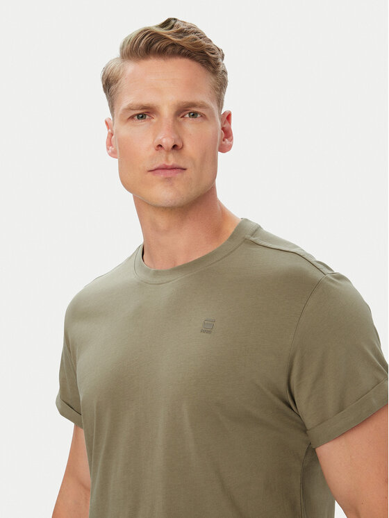 G-STAR G-STAR Tričko Sustainable D16396-B353-2199 Kaki Relaxed Fit