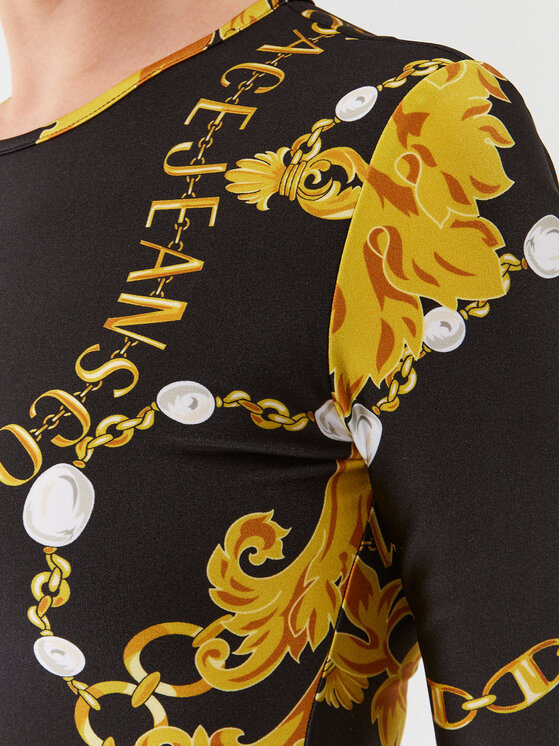 Versace Jeans Couture Versace Jeans Couture Боді 75HAM221 Чорний Slim Fit