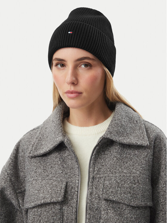 Tommy Hilfiger Tommy Hilfiger Σκούφος Flag AW0AW19102 Μαύρο