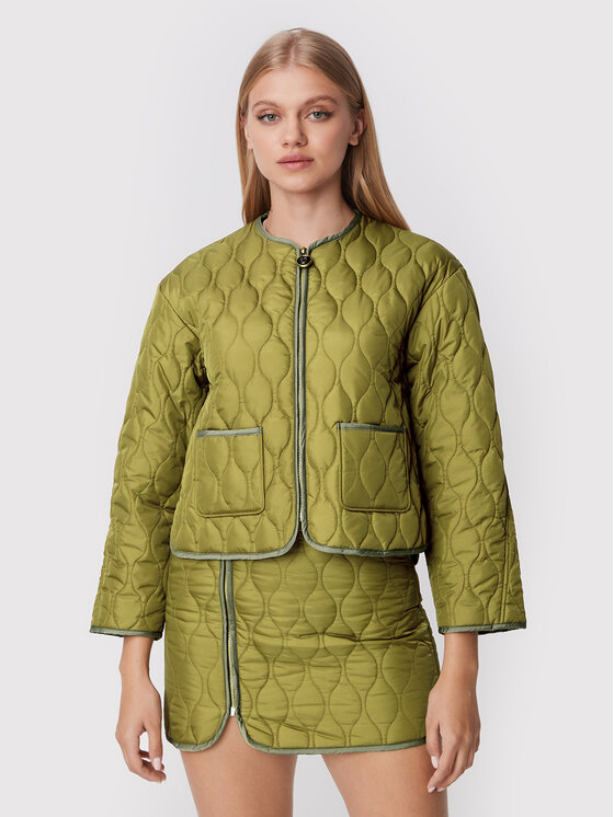 Pinko Geacă Elvira 1G17Y4 Y828 Verde Regular Fit