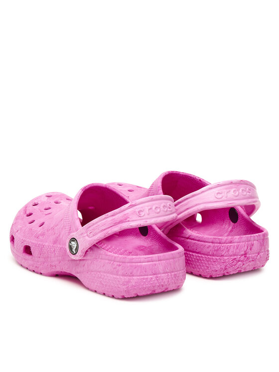 Crocs Crocs Šlepetės Kids' Classic Watercolor Marbled Clog 211602 Rožinė
