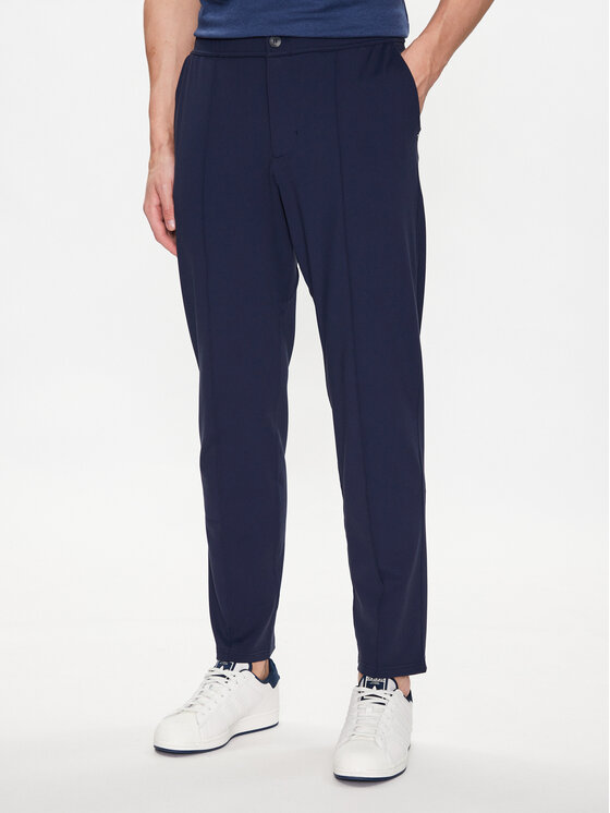 Skechers Pantaloni trening Go Walk MPT129 Bleumarin Straight Leg