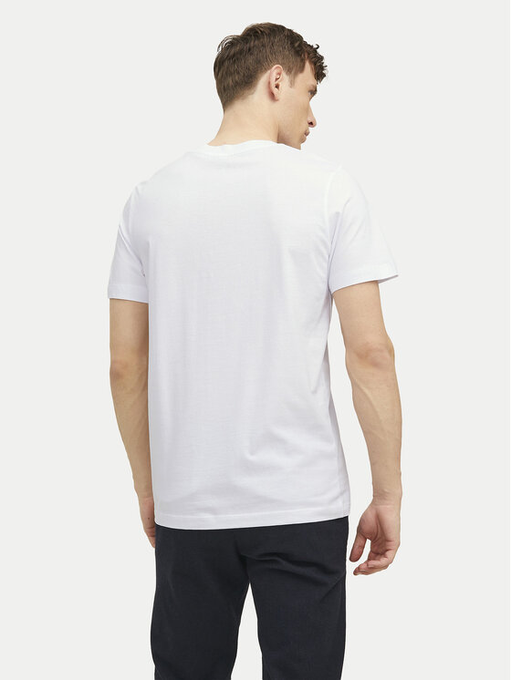 Jack & Jones Jack & Jones T-Shirt Archie 12217167 Bílá Regular Fit