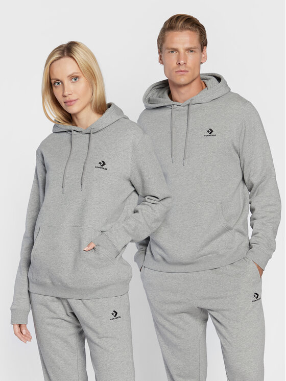 Converse Converse Džemperis Unisex Go-To Embroidered Star Chevron 10024509-A06 Pilka Standard Fit