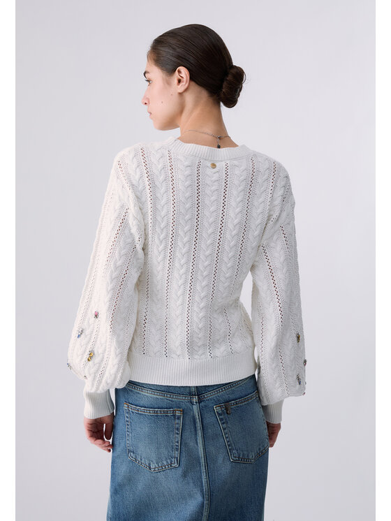 Liu Jo Liu Jo Cardigan WF6090MS05110701 Bianco Regular Fit
