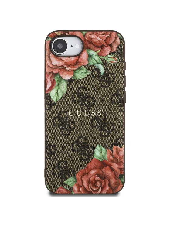 Guess Guess Etui na telefon iPhone 16e Brązowy