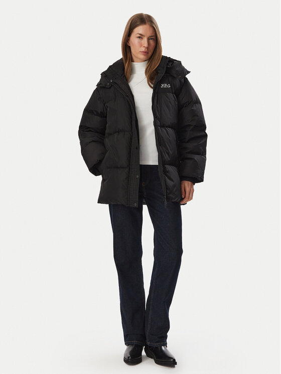 KARL LAGERFELD KARL LAGERFELD Μπουφάν χειμωνιάτικο B4W15060 Μαύρο Regular Fit