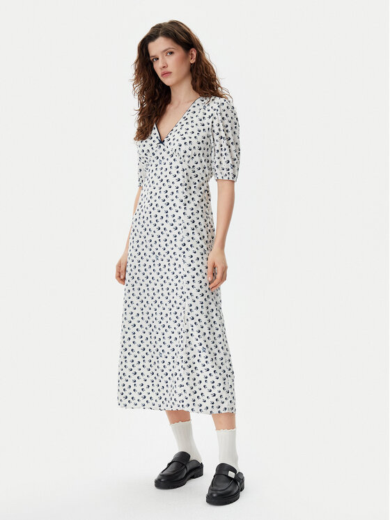 Tommy Jeans Tommy Jeans Letné šaty Bird DW0DW20336 Biela Regular Fit