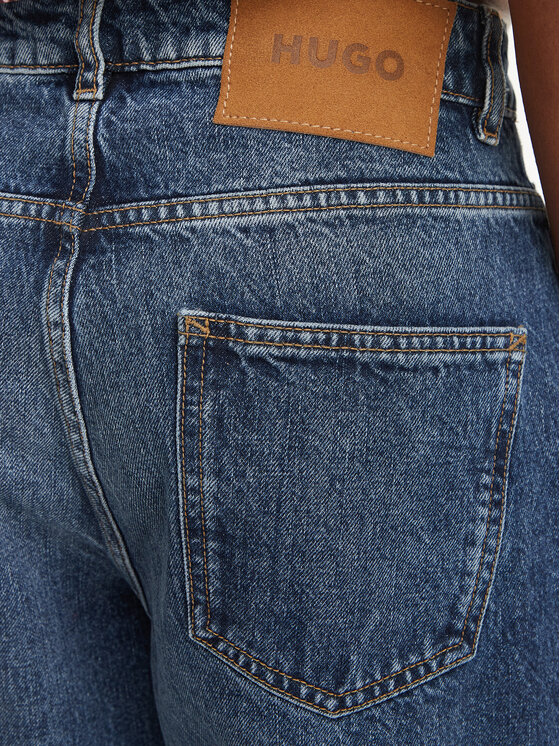 HUGO HUGO Jeansy Leni 50564951 Granatowy Relaxed Fit